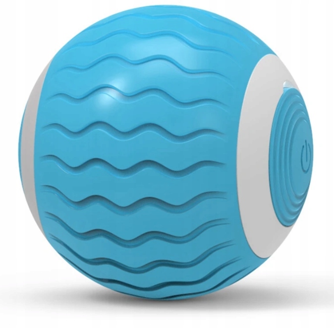 Inteligentna piłka dla kota ruchoma zabawka USB niebieska kula