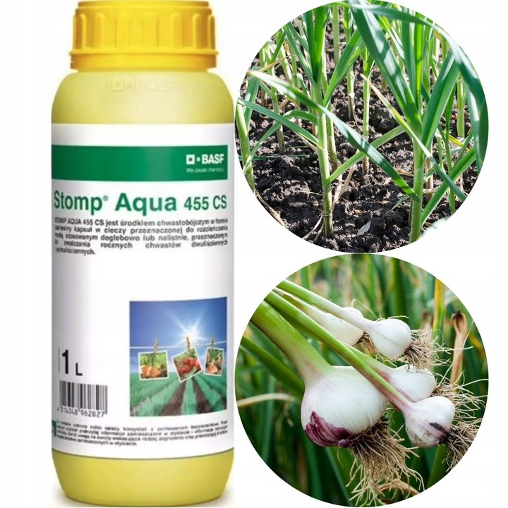 Stomp Aqua 455CS 1l BASF chwasty w cebuli, czosnku, marchew,