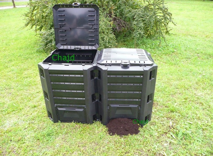 KOMPOSTOWNIK 800L DWUKOMOROWY POPRAWIONY MODEL NEW