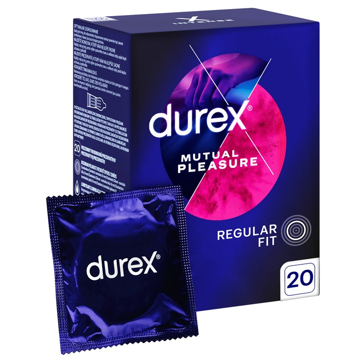 Prezerwatywy DUREX Mutual Pleasure opóźniające z wypustkami 20 szt