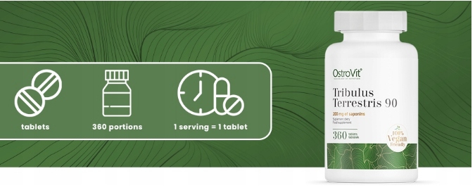 OstroVit Buzdyganek Naziemny VEGE 360 tabletek Tribulus Terrestris