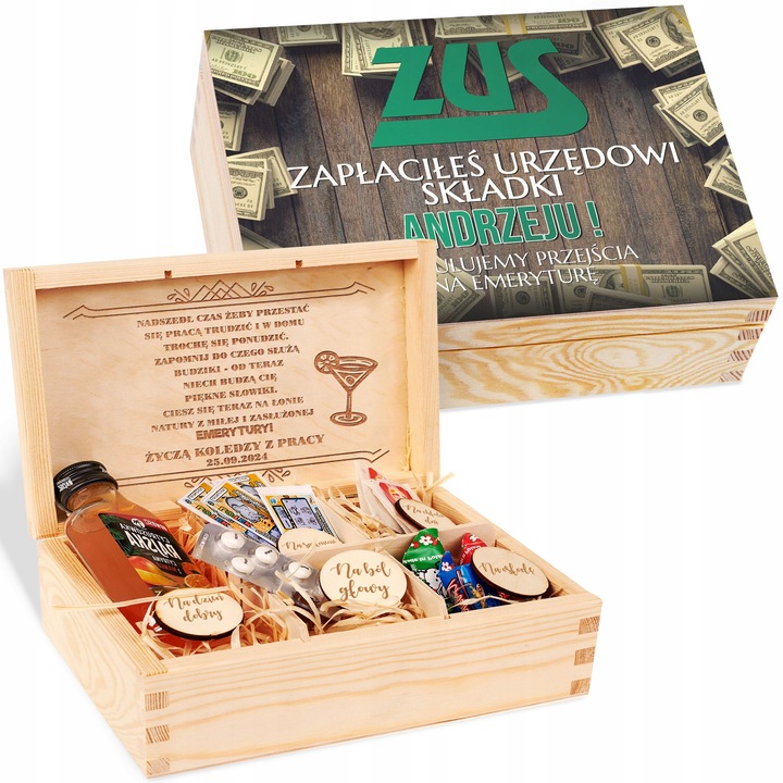 NIEZBĘDNIK PREZENT Z OKAZJI PRZEJŚCIA NA EMERYTURĘ DLA EMERYTA