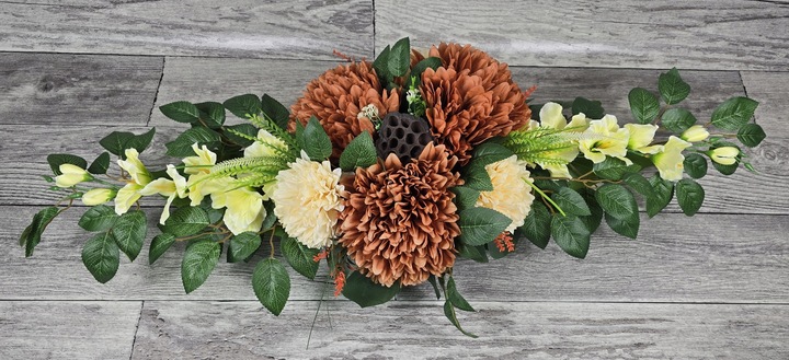 KOMPLET STROIK NA CMENTARZ BUKIET GRÓB KOMPOZYCJA NAGROBNA WSZYSTKICH ŚWIĘT