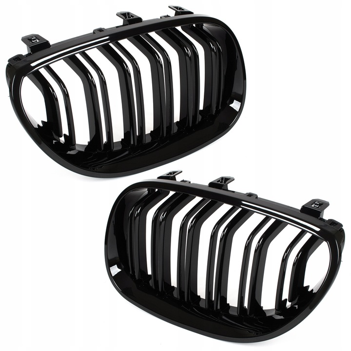 Grill Atrapa Nerki Pakiet Kratka Połysk Czarna do BMW E60 E61 M