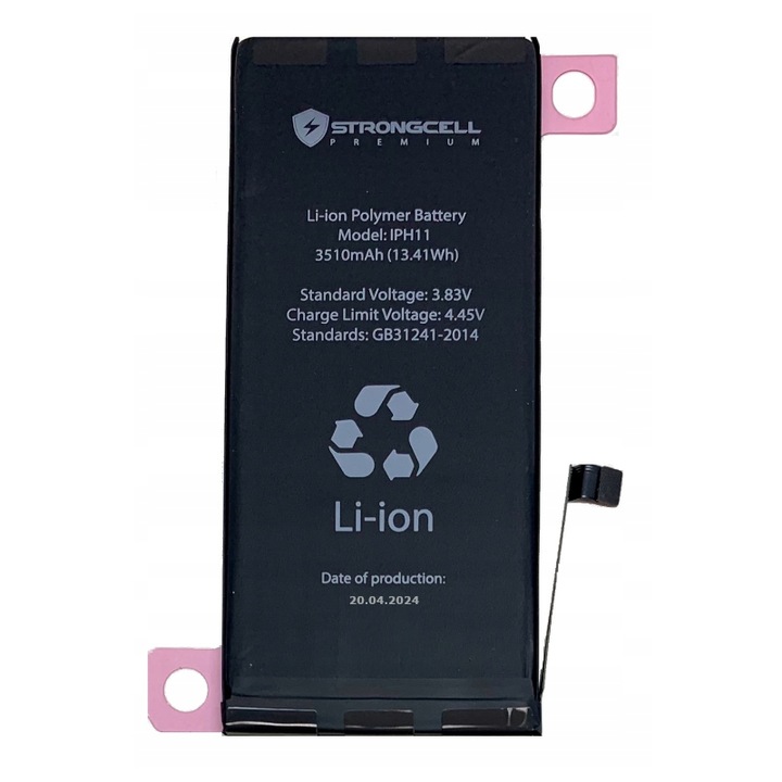 Bateria iPhone 11, A2221, A2223, A2111 Większa Pojemność STRONGCELL ŚWIEŻA