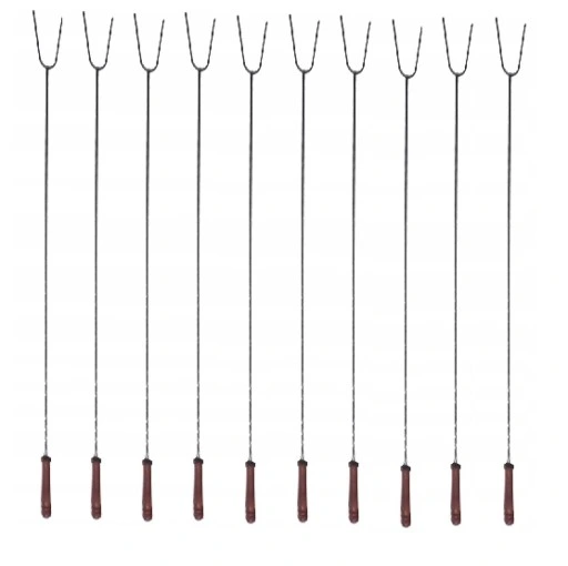 WIDEŁKI + PODPÓRKI OGNISKO KIEŁBASA 140CM PO 10SZT