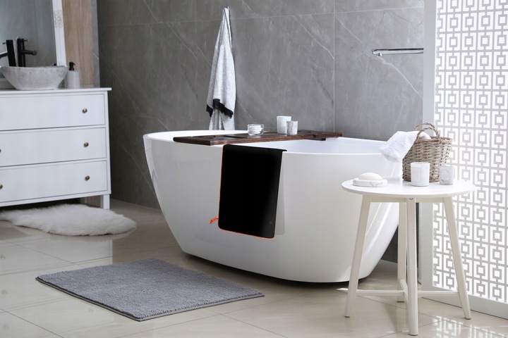 RĘCZNIK Z MIKROFIBRY 80x150 cm czarny NEW