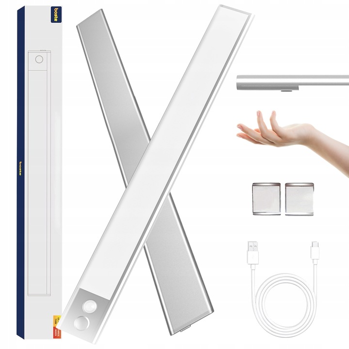 BOSTE LAMPKA LED NOCNA Z CZUJNIKIEM RUCHU I ZMIERZCHU MAGNETYCZNA AUTO