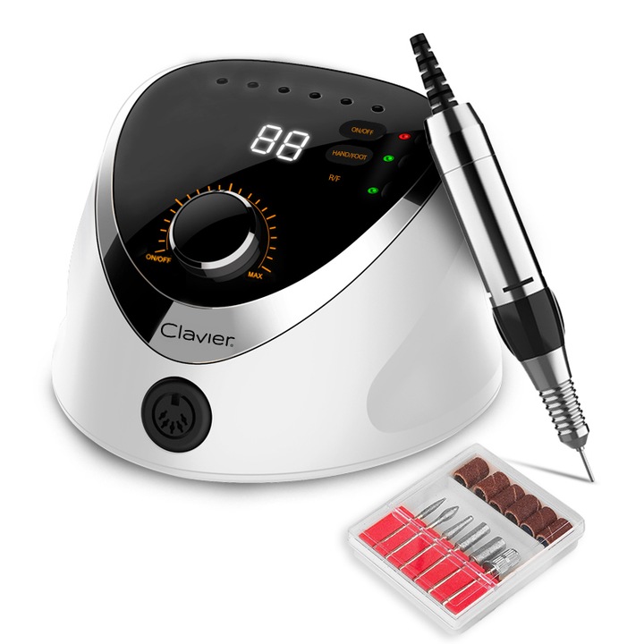 CLAVIER frezarka kosmetyczna do paznokci 65W BIAŁA