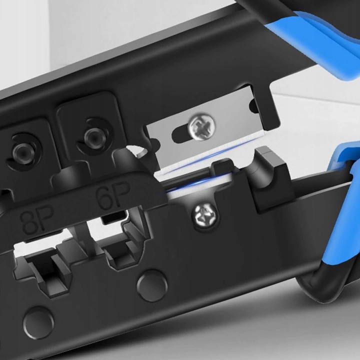 TESTER SIECIOWY ZACISKARKA STRIPPER WCISKACZ WTYKI RJ45 ZESTAW XXL + ETUI