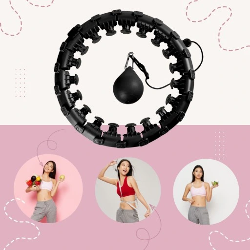 SMART HULA HOP Z OBCIĄŻENIEM ODCHUDZAJĄCE Z WYPUSTKAMI OBCIĄŻNIKIEM