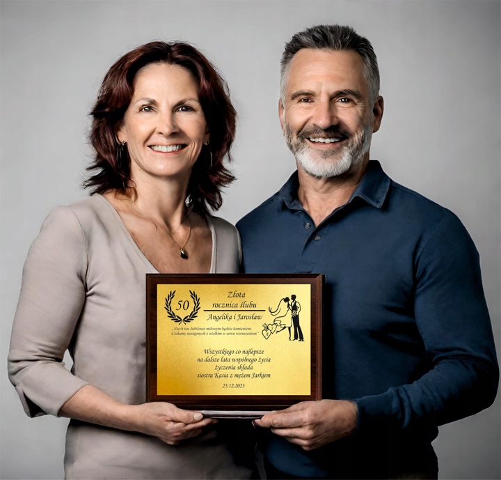 Magiczny Spersonalizowany Upominek Prezent Gift na Rocznicę Ślubu 1-50 lat
