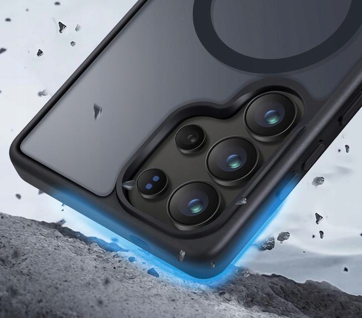 Etui CASE do Samsung Galaxy S25 ULTRA MAGNETYCZNE MATOWE WZMACNIANE 2xSZKŁO