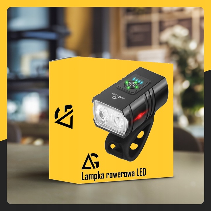 LAMPKA ROWEROWA PRZEDNIA TYLNA LED PRZÓD AKUMULATOROWA ZESTAW LAMPEK USB