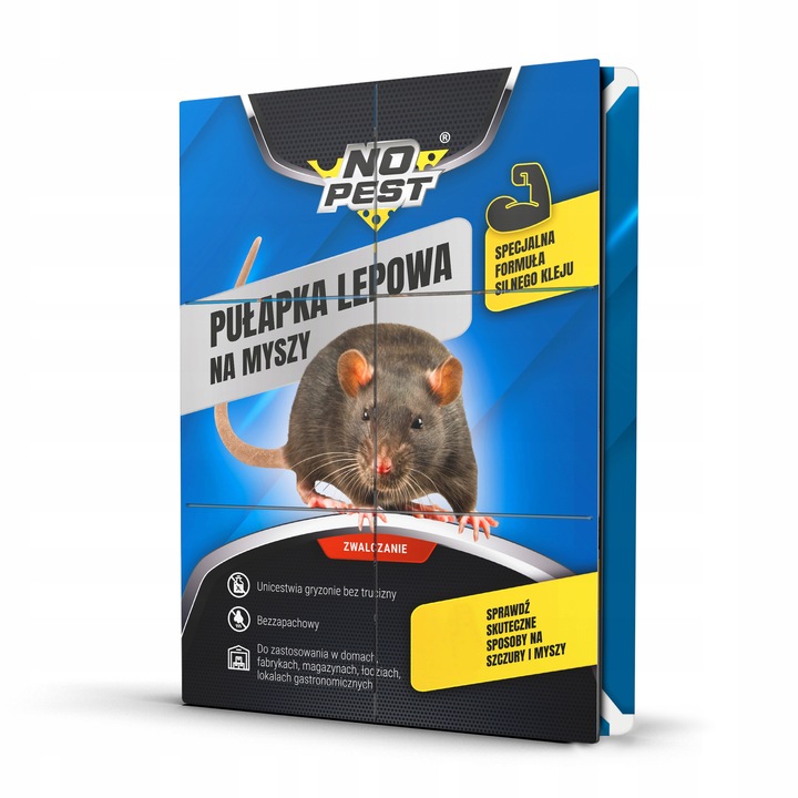 LEP PUŁAPKA KLEJOWA ŁAPKA MYSZOŁAPKA NA MYSZY SZCZURY NO PEST BARDZO