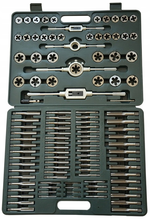 Zestaw gwintowników i narzynek metryczne M2-M18 Mannesmann 110el.