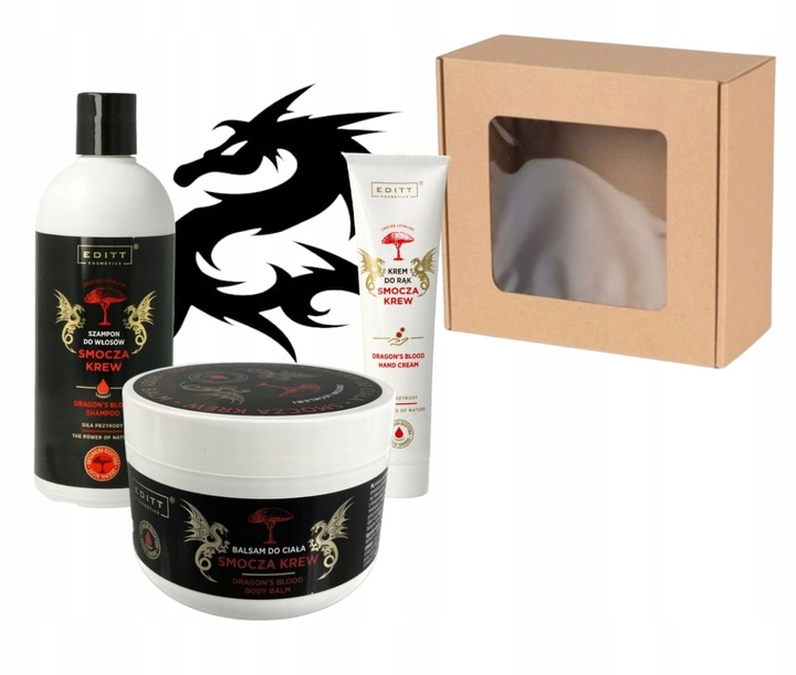 SMOCZA KREW SZAMPON - KREM DO RĄK - BALSAM ZESTAW PREZENT URODZINY IMIENINY