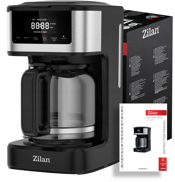 EKSPRES DO KAWY PRZLEWOWY 900W 1,8L PANEL DOTYKOWY