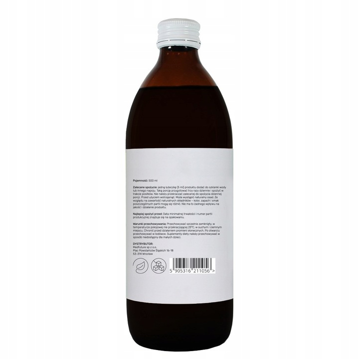 Chlorofil w Płynie Naturalny - 500ml - Oczyszczanie Odkwaszanie Detox