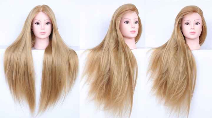 GŁÓWKA głowa treningowa fryzjerska STATYW 70-80 cm