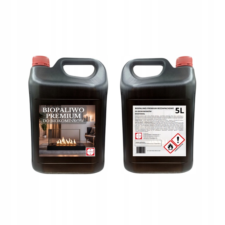 BIOPALIWO PREMIUM - Paliwo do biokominka Bezzapachowe Jakość PREMIUM