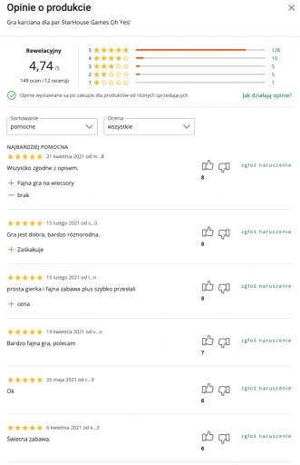 GRA DLA PAR wyzwania dla par OH YES! RED erotyczna PREZENT na Walentynki