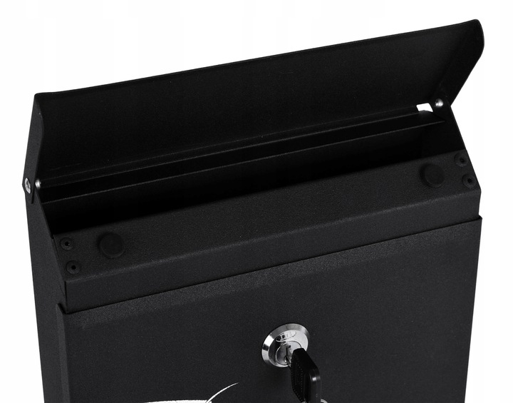 SKRZYNKA POCZTOWA NA LISTY POCZTĘ Z NUMEREM DOMU NAZWĄ ULICY NAPIS