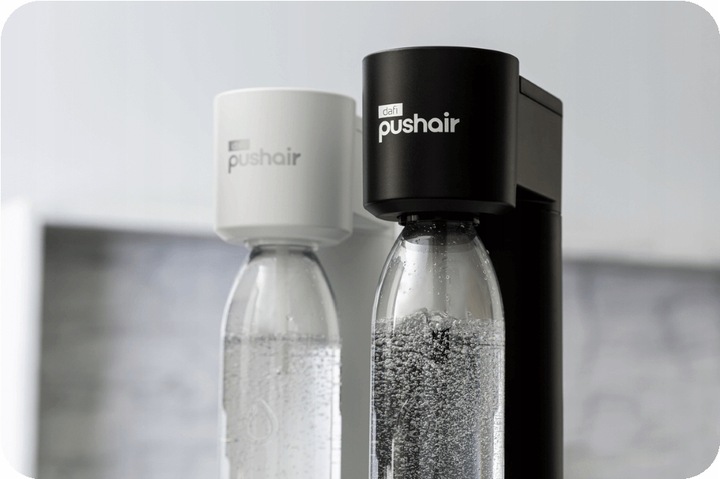 PushAir 2 butelki do saturatora Dafi 0,7 l czarne