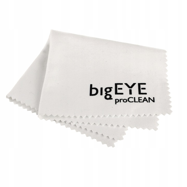 bigEYE proCLEAN ŚCIERECZKI DO OKULARÓW EKRANÓW Z MIKROFIBRY 12 SZTUK