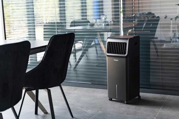 KLIMATOR KLIMATYZER PRZENOŚNY ZBIORNIK 18L 1200 m³/h CZARNY 4w1 PILOT