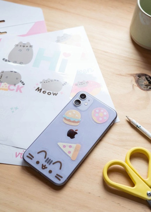 Pusheen Fodie Collection zestaw naklejek na laptop