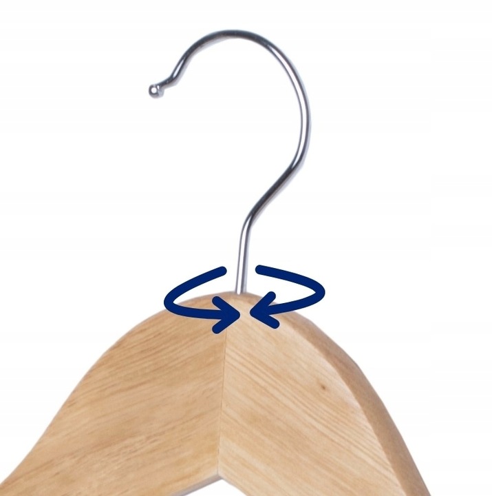 Wieszak drewniany na ubrania odzież do szafy wieszaki drewniane 10szt