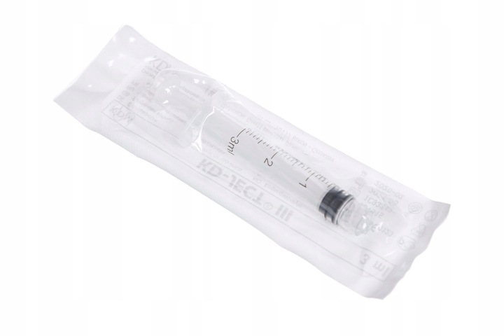 Strzykawka 3-częściowa 3ml Luer-Lock KD-JECT III