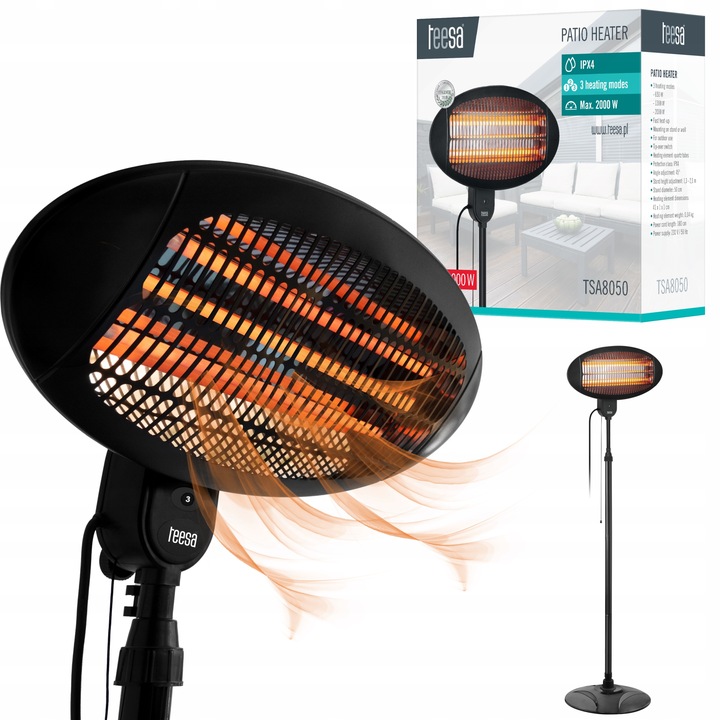 Promiennik podczerwieni grzejnik na taras balkon Teesa