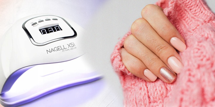 LAMPA DO PAZNOKCI UV DUAL LED SUN X5 MAX 150W MOCNA DO HYBRYD ŻELI