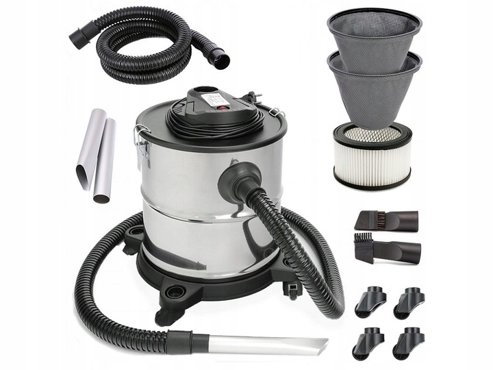 ODKURZACZ DO POPIOŁU KOMINKA PIECA GRILLA GRUZU SEPARATOR KOMINKOWY