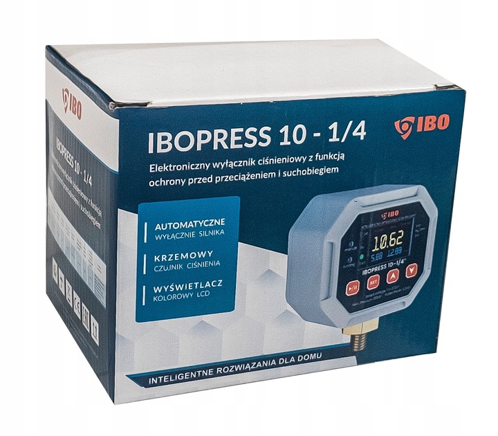 WYŁĄCZNIK CIŚNIENIOWY ELEKTRONICZNY IBOPRESS 10 1/4" DO POMPY