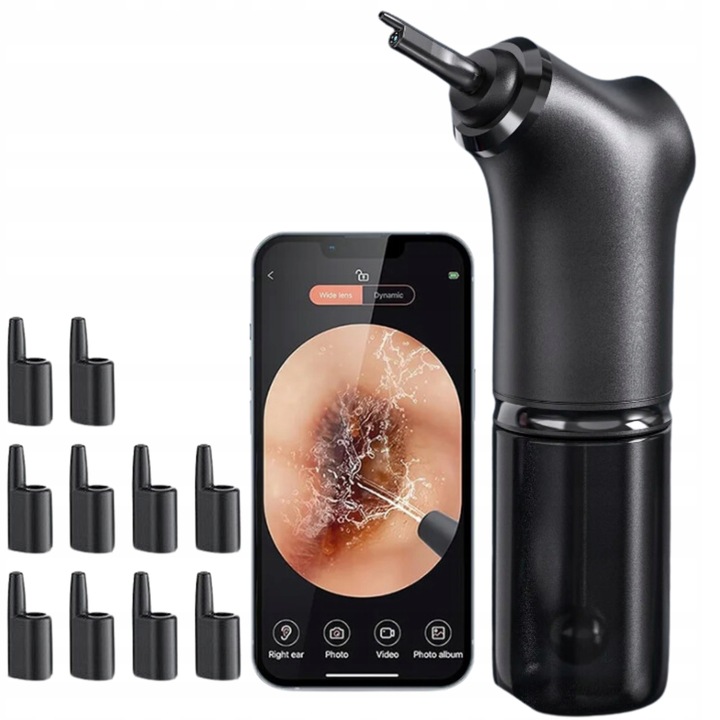 IRYGATOR URZĄDZENIE CZYSZCZENIA USZU PŁUKANIA WOSKOWINY BEZPRZEWODOWY