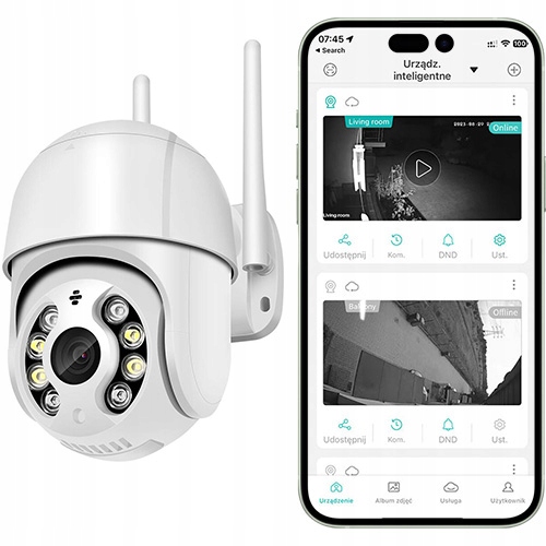 Kamera obrotowa zewnętrzna 4K UHD 8MP WIFI ICSEE