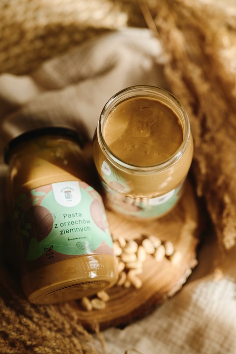 MASŁO ORZECHOWE 900g pasta z orzechów ziemnych SMOOTH krem - SPIŻARENKA