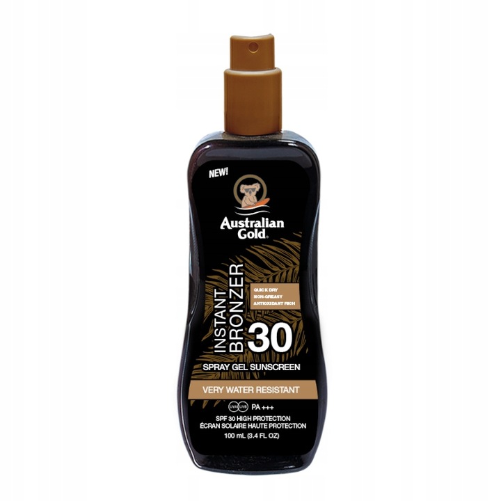 Australian Gold SPF30 spray 100ml z bronzerem ładna opalenizna
