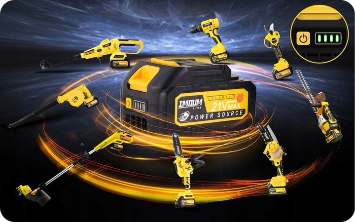 AKUMULATOR BATERIA IMOUM 21V MAX 4Ah DO PIŁY MYJKI NOŻYC PODKASZARKI