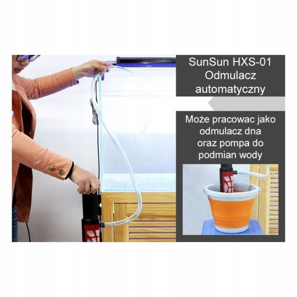 SunSun HXS-01 odmulacz automatyczny do akwarii od 20 do 76cm