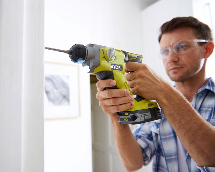 RYOBI AKUMULATOROWA MŁOTOWIERTARKA UDAROWA 18V SDS+ MŁOT R18SDS-0 SOLO