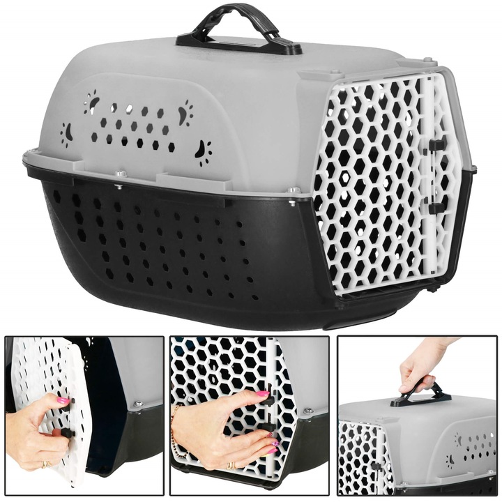 DUŻY TRANSPORTER dla psa kota królika zwierząt KOJEC KLATKA przenośna BOX