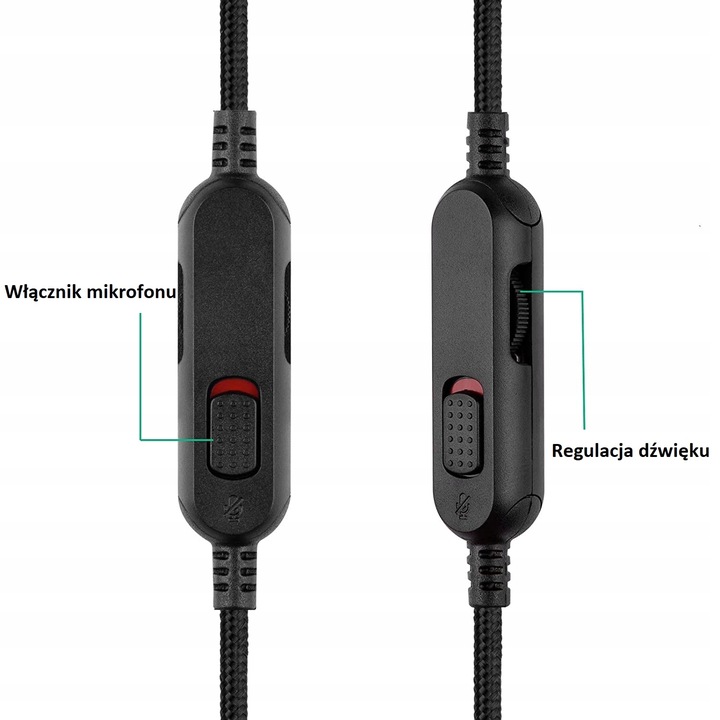 KABEL PRZEWÓD Z PILOTEM DO HyperX Alpha Cloud 1 2