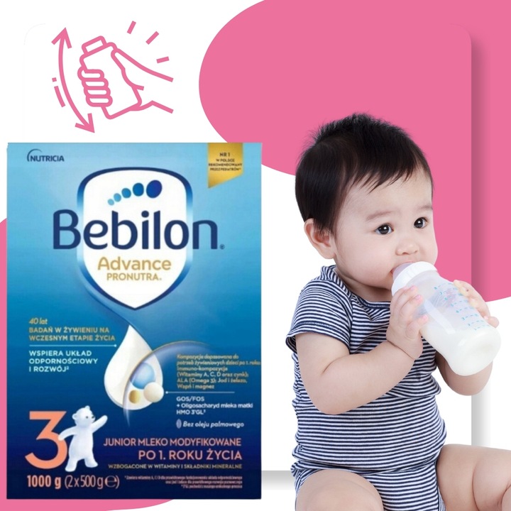 Mleko modyfikowane BEBILON 3 Pronutra Advance 1000g po 1. roku życia