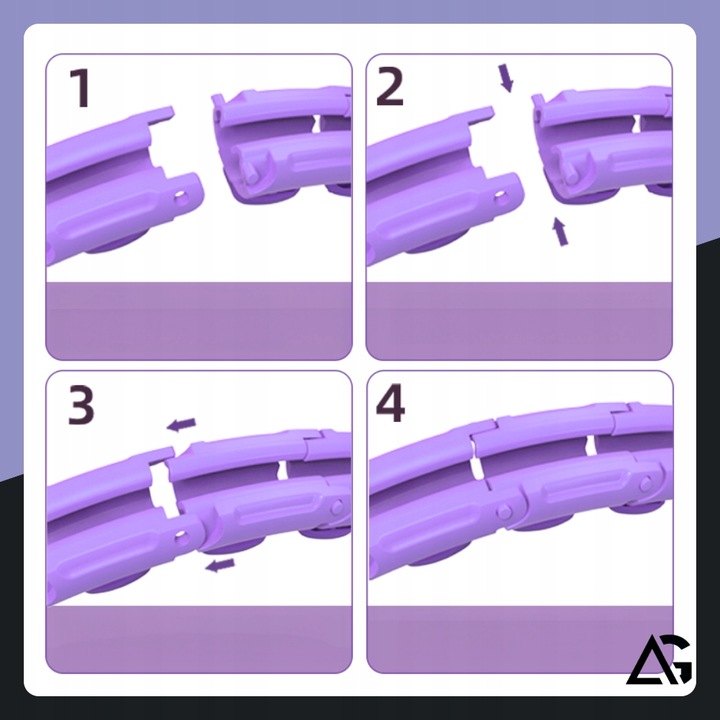 HULA HOP Z OBCIĄŻNIKIEM ODCHUDZAJĄCE Z LICZNIKIEM SMART HULAHOP