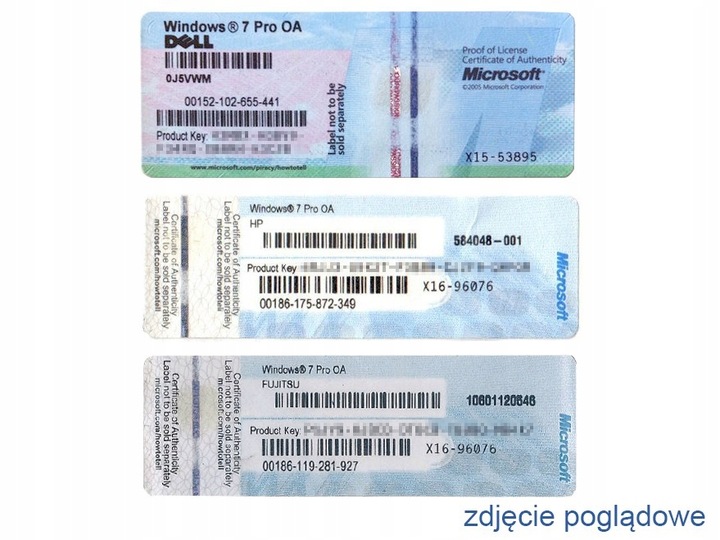 Dysk twardy HDD PC 500GB SATA Windows COA