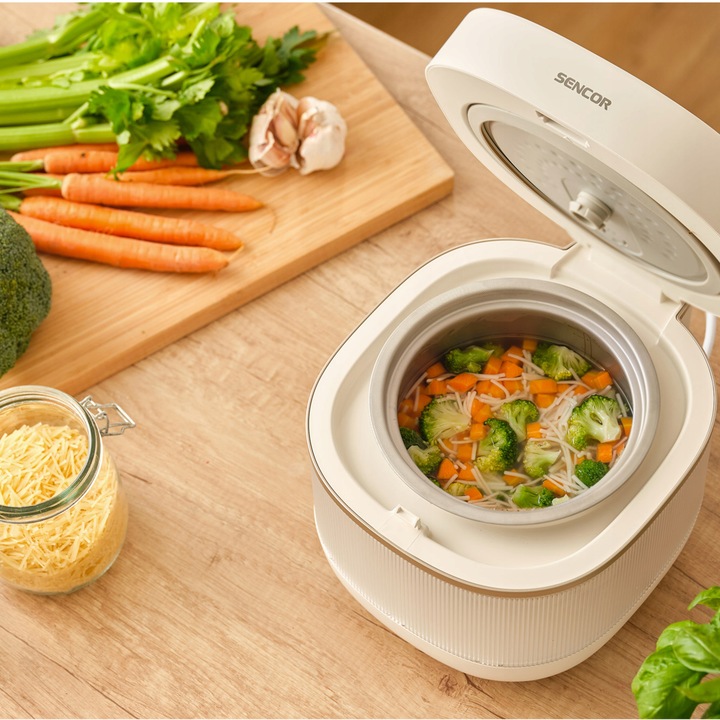 Ryżowar LOW CARB 10 FUNKCJI 2L Dotykowy Ekran 500W Sencor SRM 2000WH